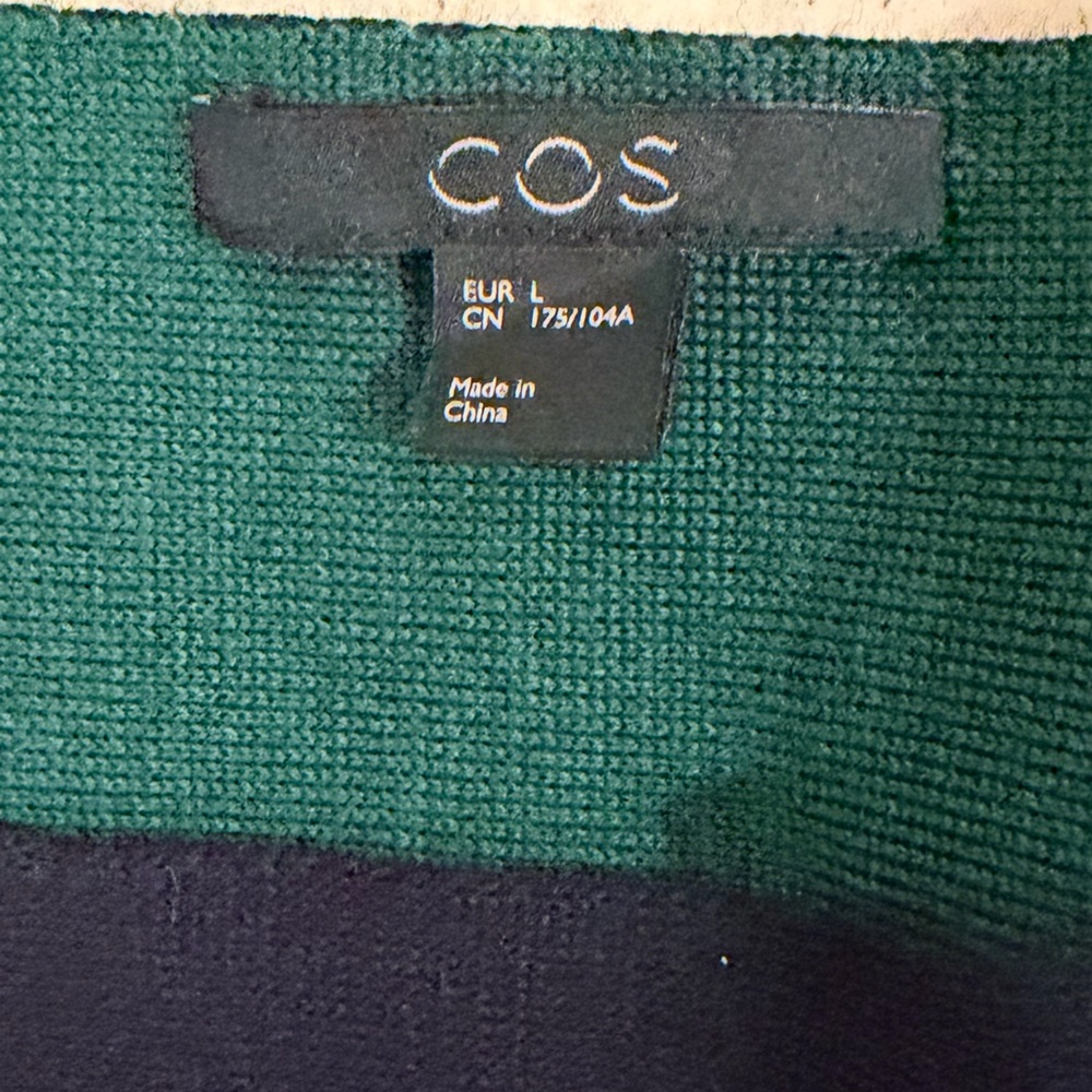 COS Navy Wool Long Sleeve Sweater NWOT - Picture 4 of 6